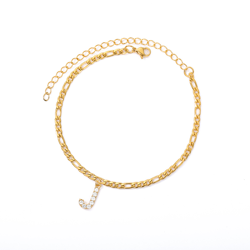 Knöchelarmband mit Initialen - Armband für deinen Knöchel