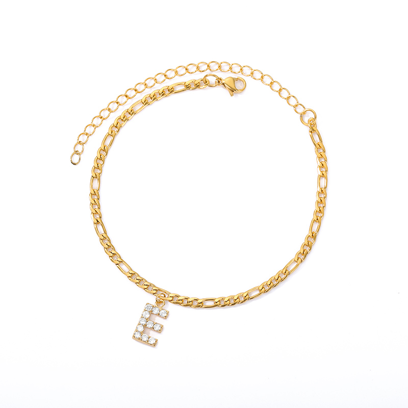 Knöchelarmband mit Initialen - Armband für deinen Knöchel