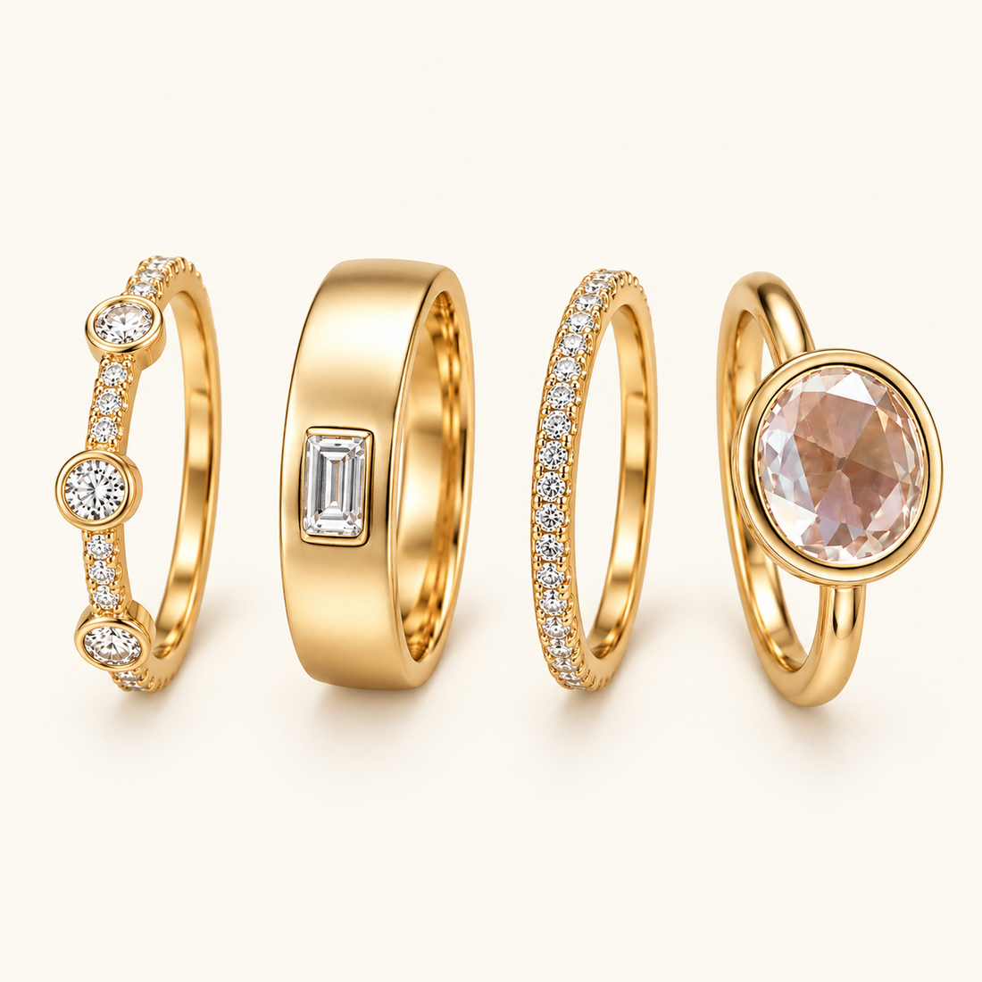 Sylvie – Vintage-Ring-Set
