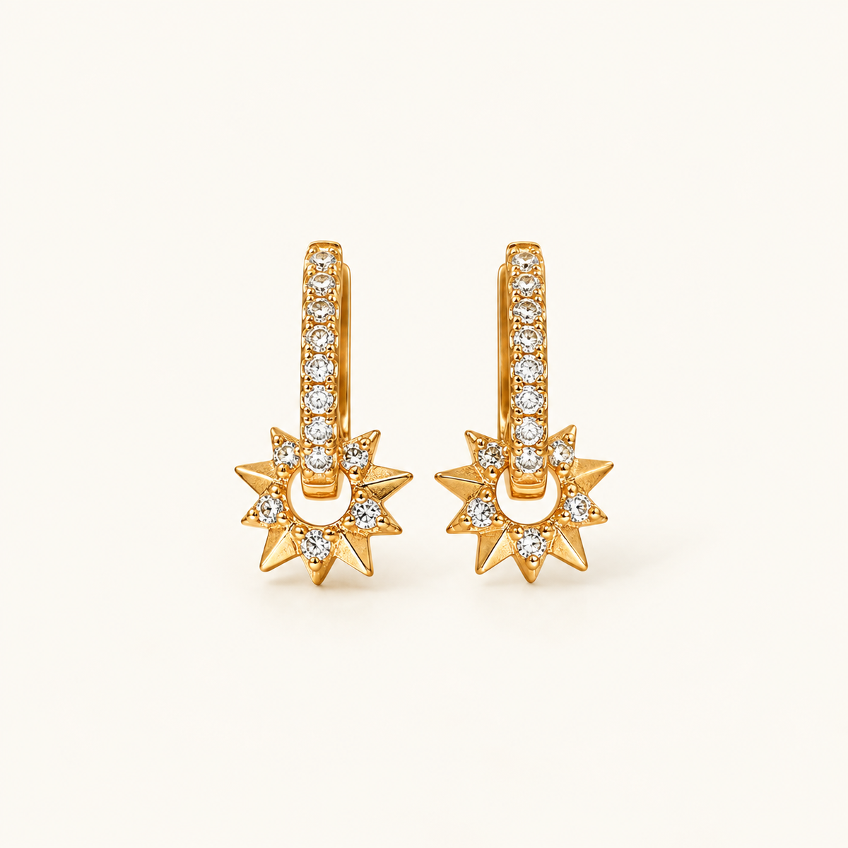 Natalia – Pavé Soleil Creolen
