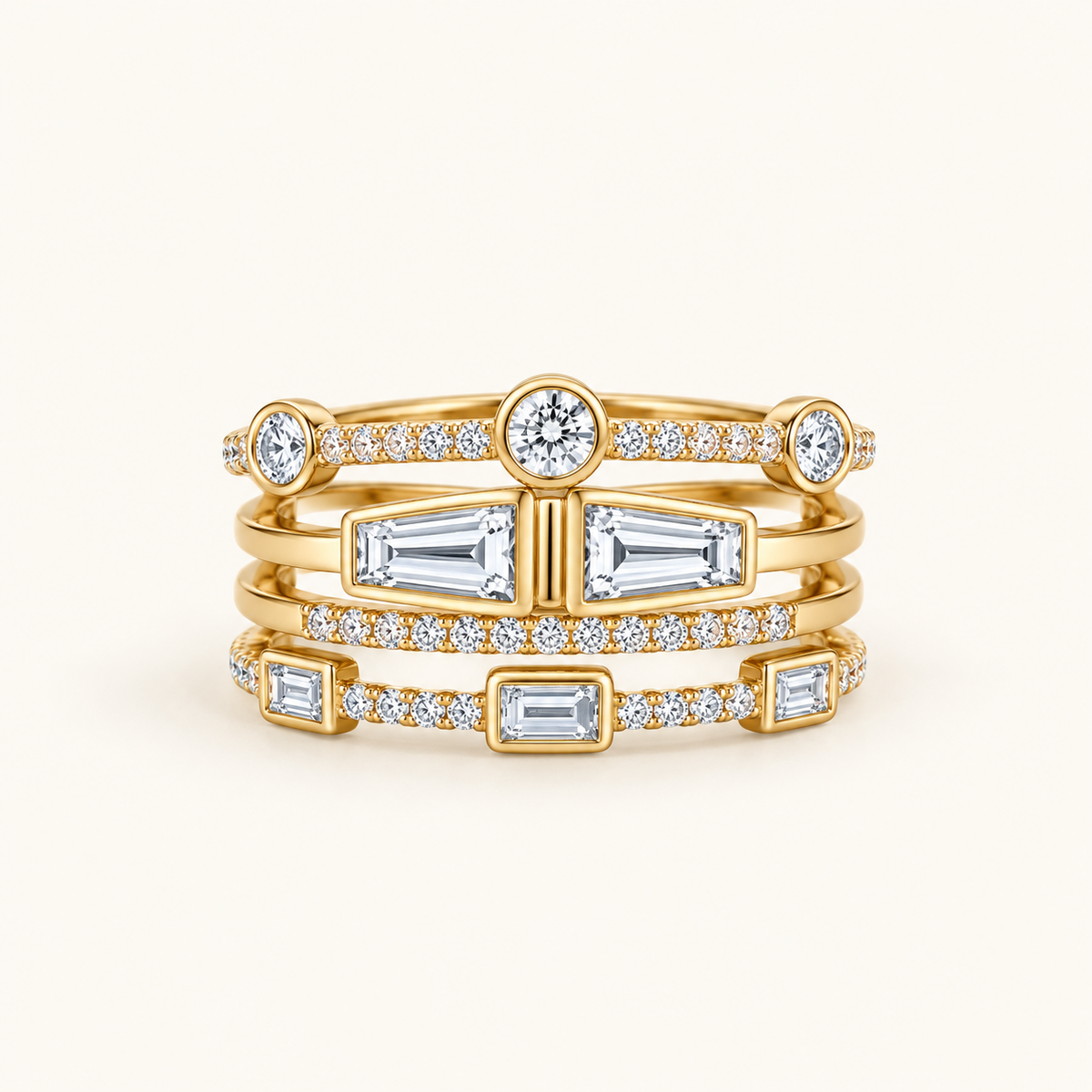 Shuvee – Set von Vintage-Ringen