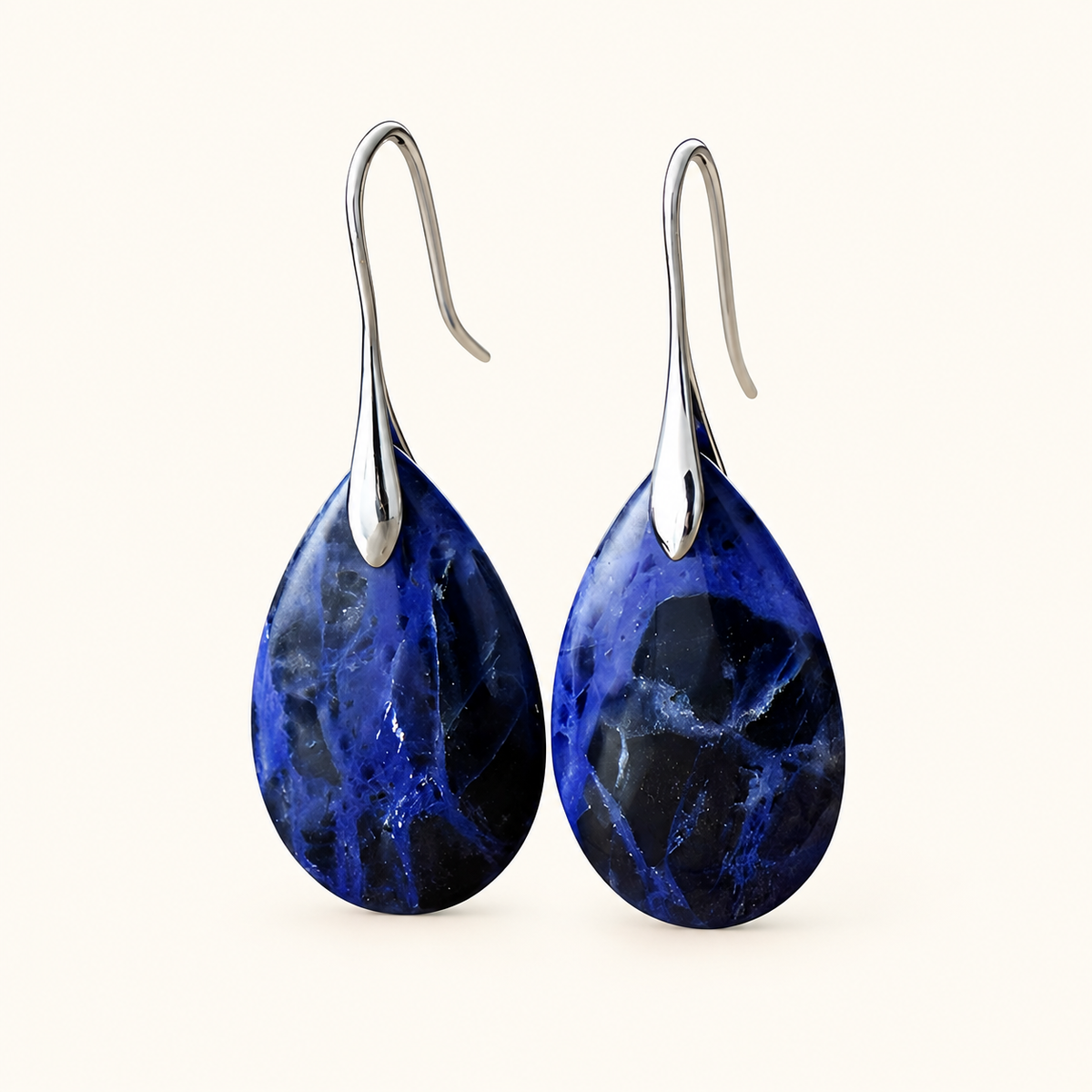 Kris – Vintage Chic Ohrringe mit blauer Stein