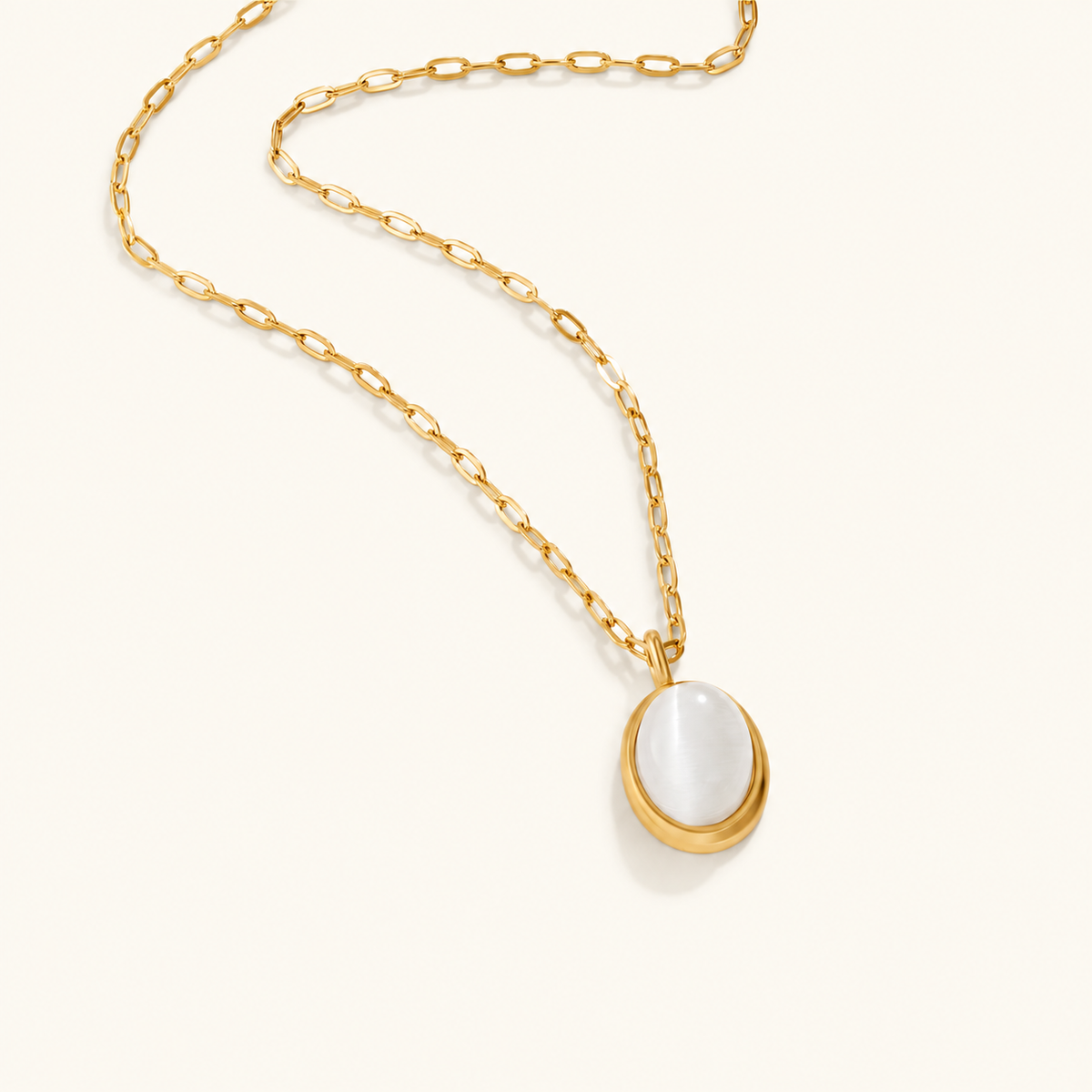 Ophelia – Halskette mit hellem Opal