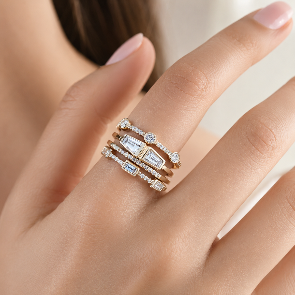 Shuvee – Set von Vintage-Ringen