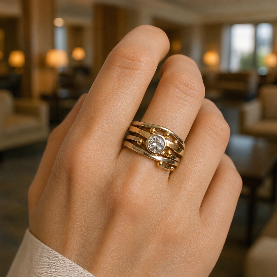 Dalia – Vintage-Ring mit stilvoller Einfassung