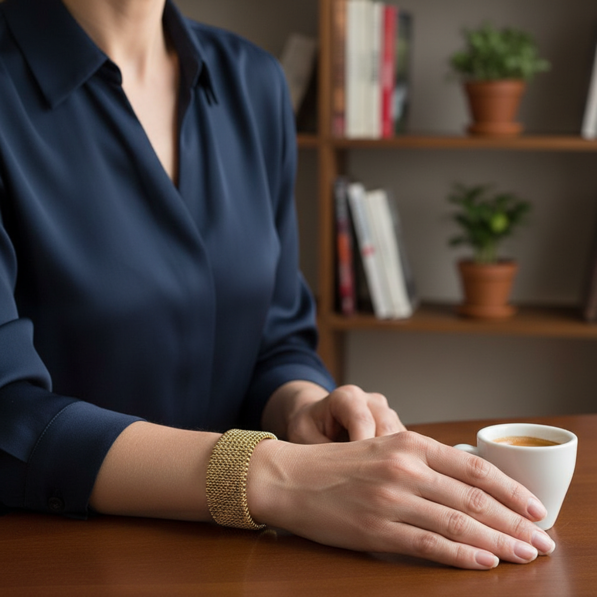 Raya – Armband mit eingraviertem Kabeldesign